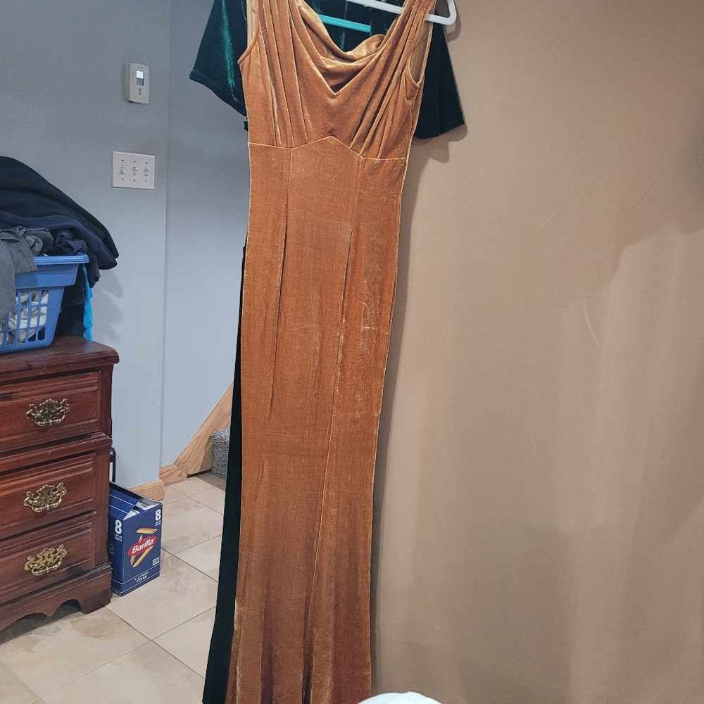 Unique vintage velvet dress